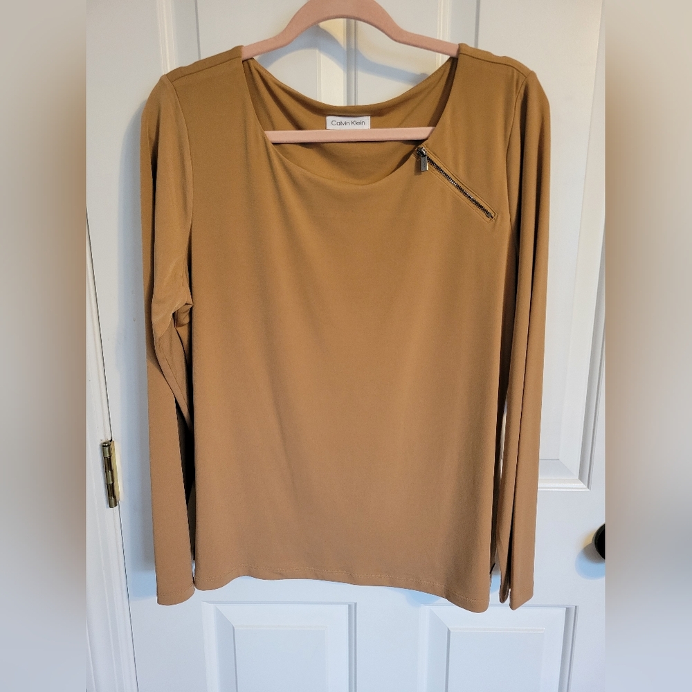 Calvin Klein Long Sleeve Top, Large
